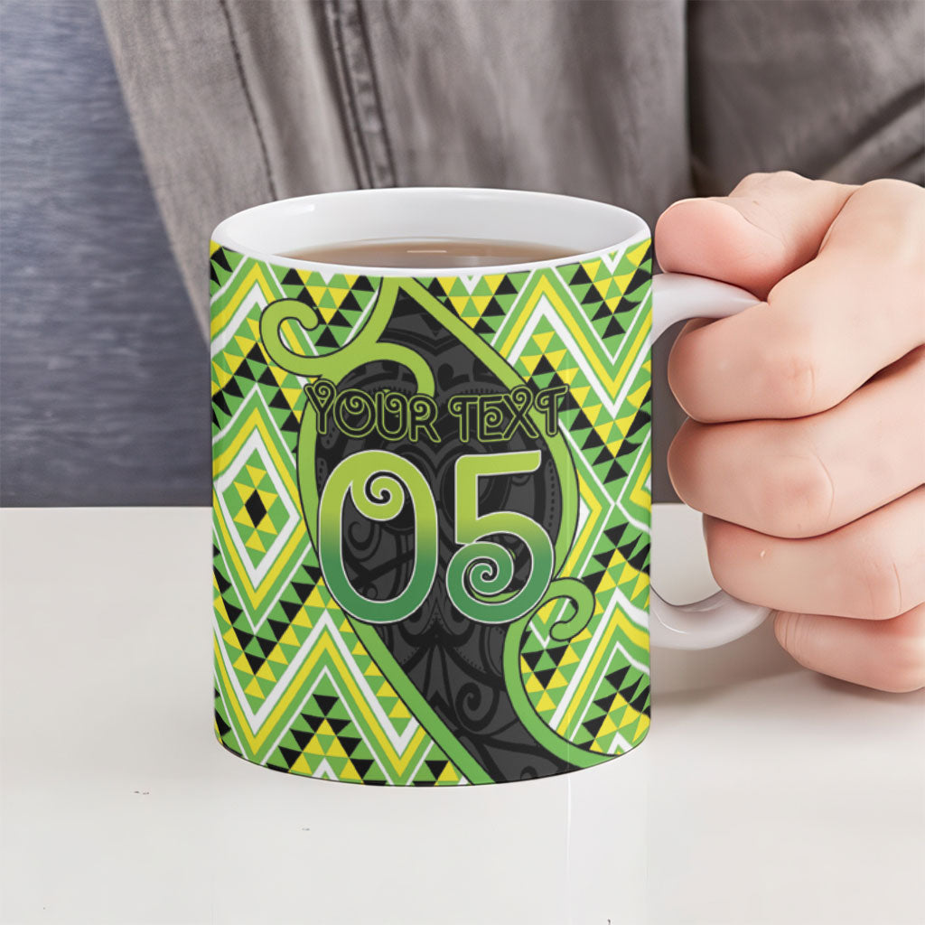 Custom Aotearoa Atua Tanemahuta Ceramic Mug God Of Forests Koru Patterns Koru Patterns