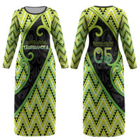 Custom Aotearoa Atua Tanemahuta Couples Matching Long Sleeve Bodycon Dress and Hawaiian Shirt God Of Forests Koru Patterns Koru Patterns