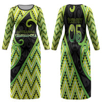 Custom Aotearoa Atua Tanemahuta Family Matching Long Sleeve Bodycon Dress and Hawaiian Shirt God Of Forests Koru Patterns Koru Patterns
