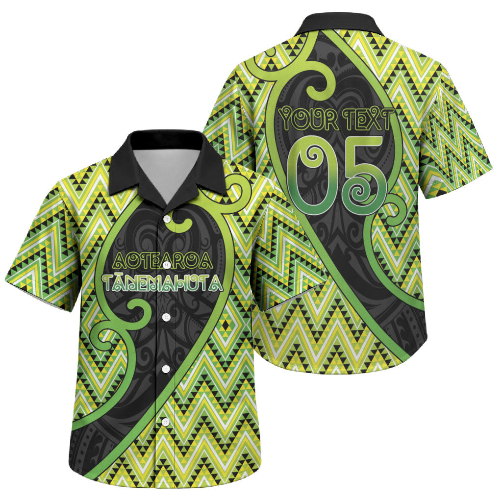 Custom Aotearoa Atua Tanemahuta Family Matching Off The Shoulder Long Sleeve Dress and Hawaiian Shirt God Of Forests Koru Patterns Koru Patterns