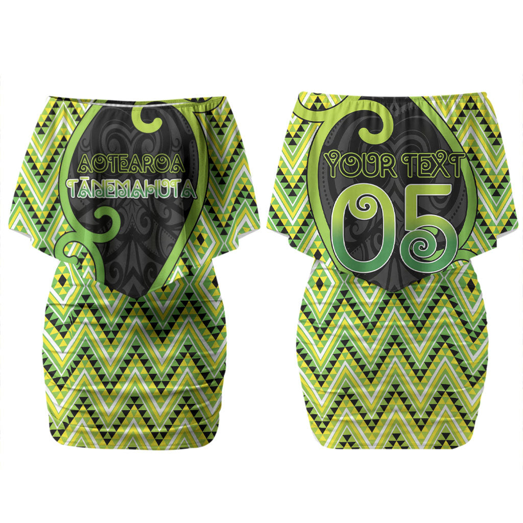 Custom Aotearoa Atua Tanemahuta Family Matching Off Shoulder Short Dress and Hawaiian Shirt God Of Forests Koru Patterns Koru Patterns