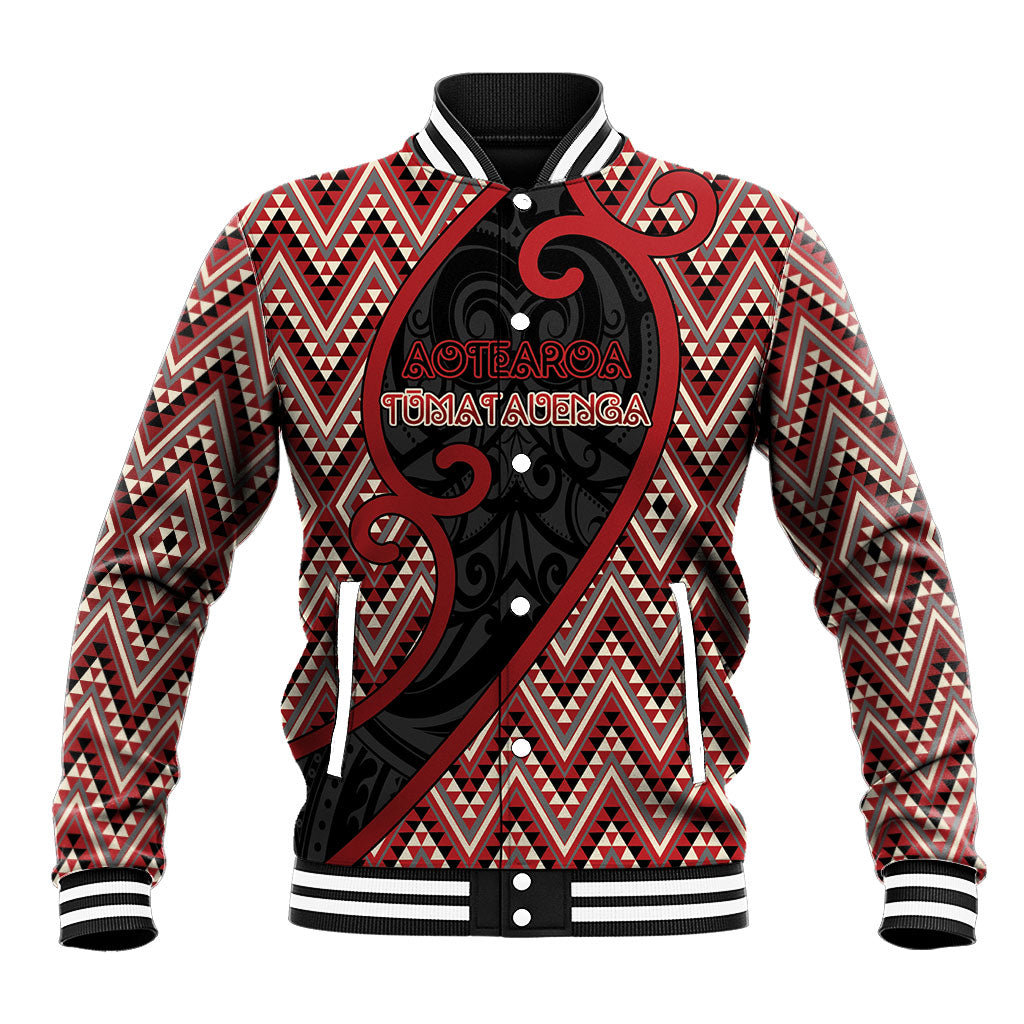Custom Aotearoa Atua Tumatauenga Baseball Jacket God Of War Koru Patterns