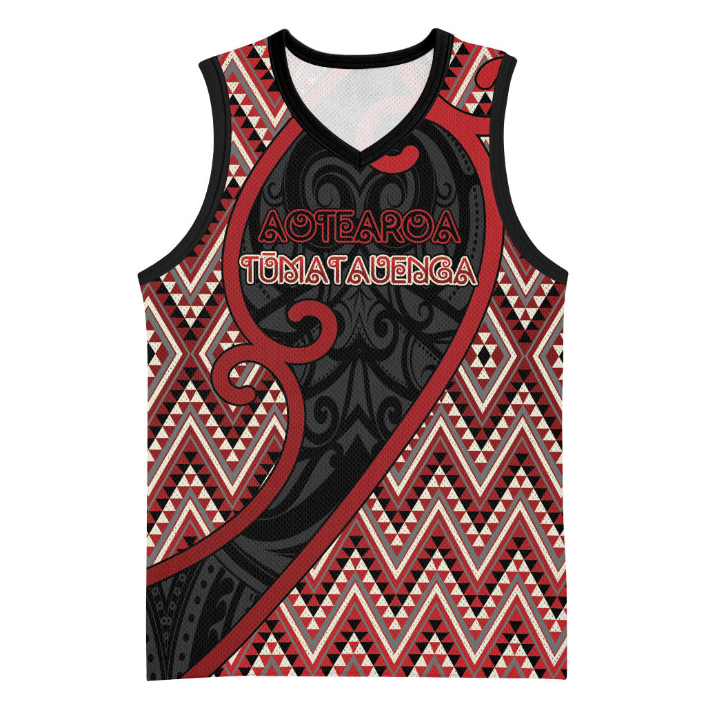 Custom Aotearoa Atua Tumatauenga Basketball Jersey God Of War Koru Patterns