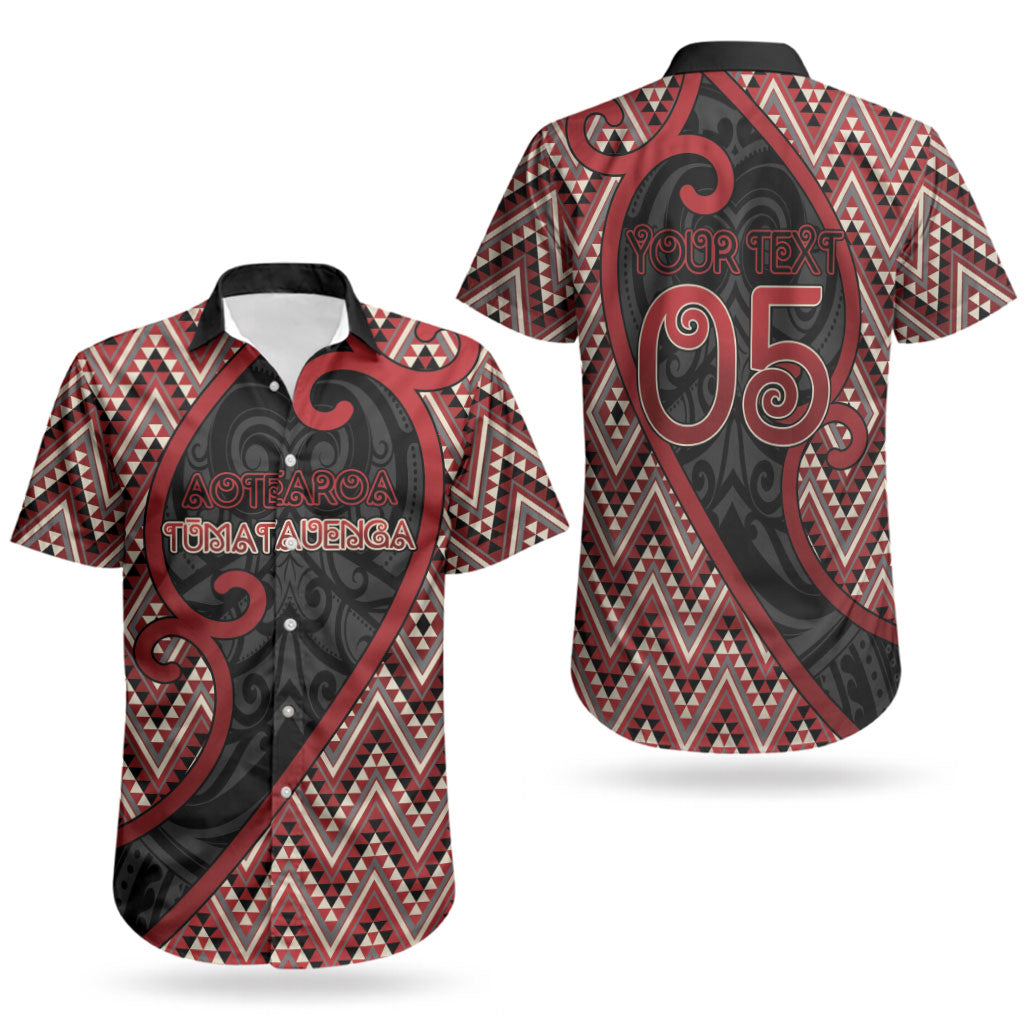 Custom Aotearoa Atua Tumatauenga Couples Matching Short Sleeve Bodycon Dress and Hawaiian Shirt God Of War Koru Patterns