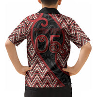 Custom Aotearoa Atua Tumatauenga Kid Hawaiian Shirt God Of War Koru Patterns