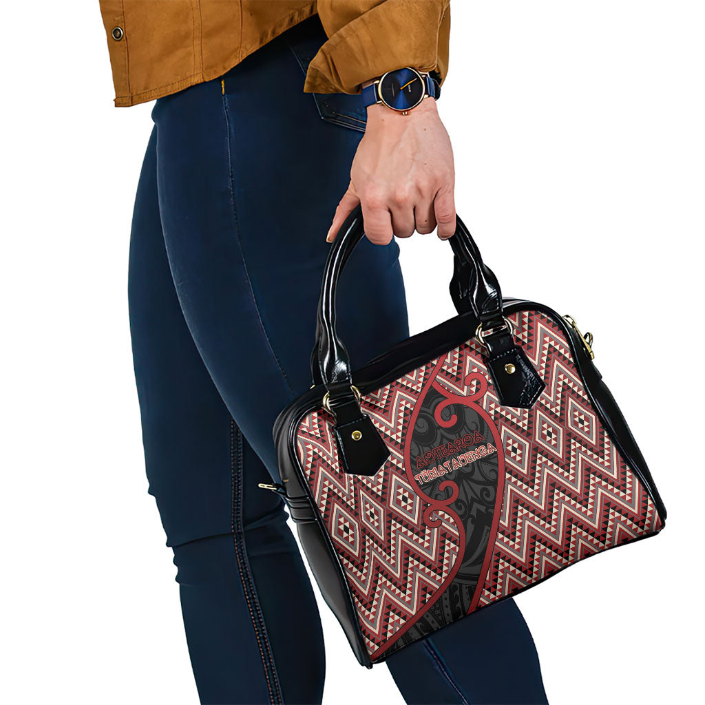 Aotearoa Atua Tumatauenga Shoulder Handbag God Of War Koru Patterns