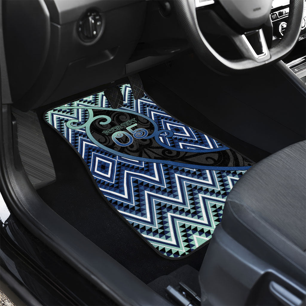 Custom Aotearoa Atua Tangaroa Car Mats God Of Ocean Koru Patterns