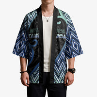 Custom Aotearoa Atua Tangaroa Kimono God Of Ocean Koru Patterns