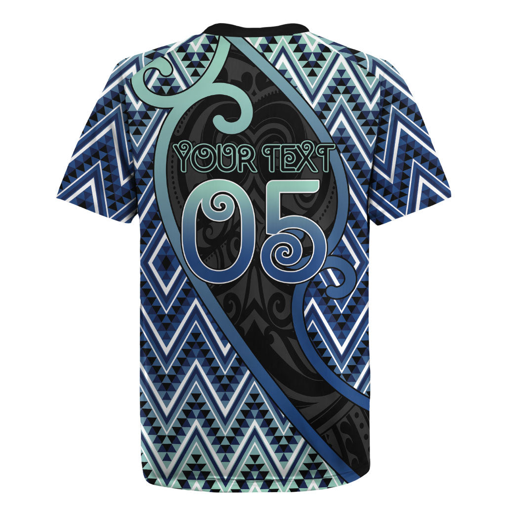Custom Aotearoa Atua Tangaroa Rugby Jersey God Of Ocean Koru Patterns