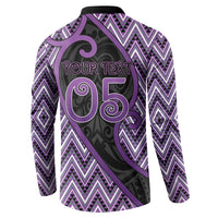 Custom Aotearoa Atua Tawhirimatea Button Sweatshirt God Of Storms Koru Patterns