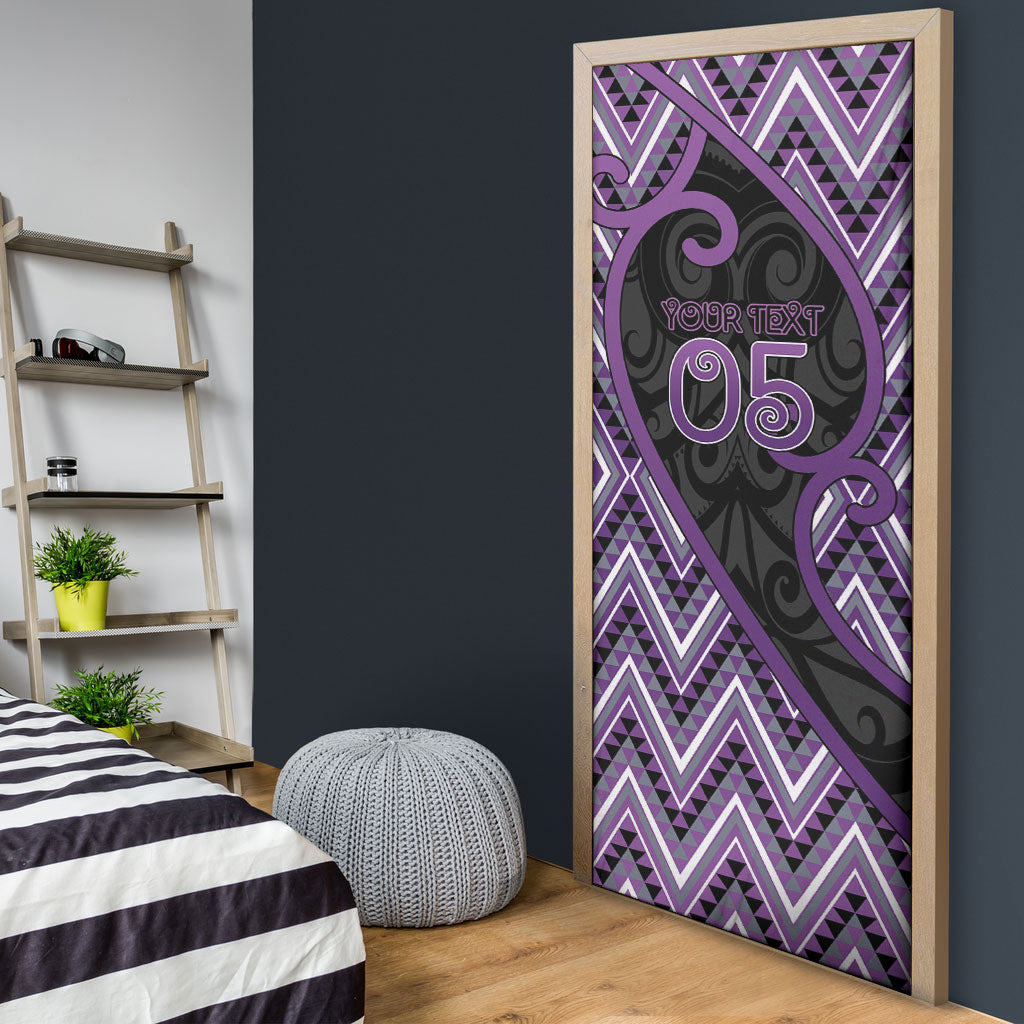 Custom Aotearoa Atua Tawhirimatea Door Cover God Of Storms Koru Patterns