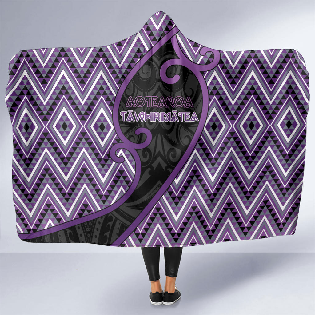 Aotearoa Atua Tawhirimatea Hooded Blanket God Of Storms Koru Patterns