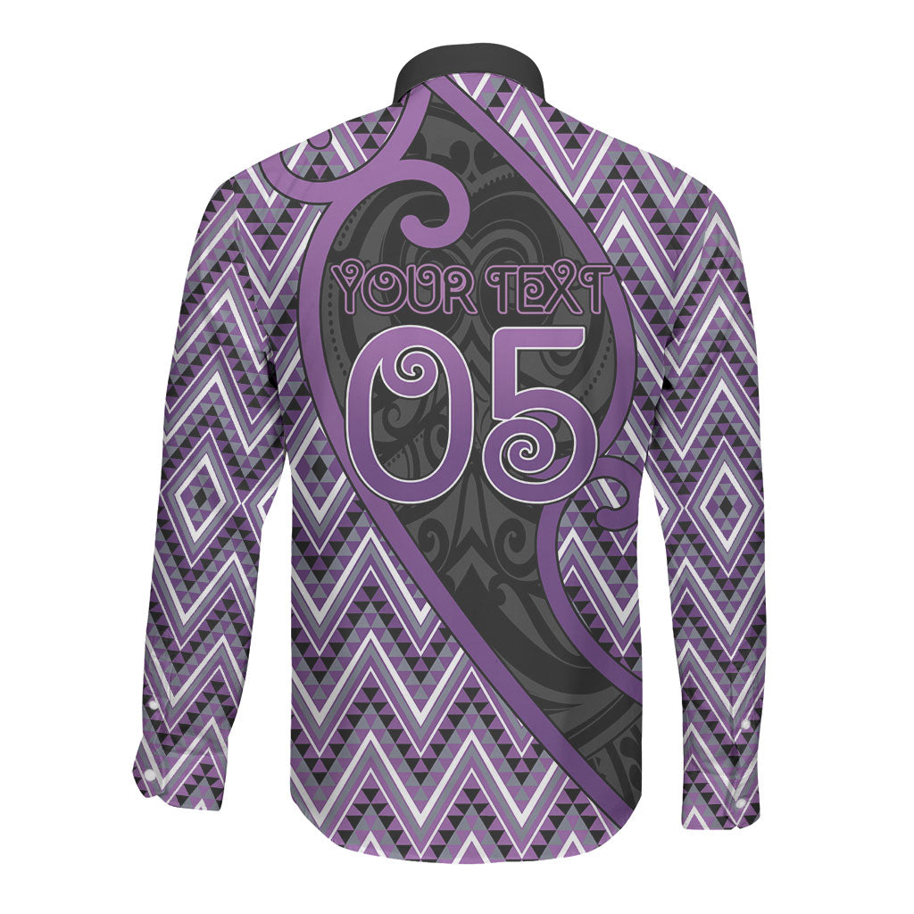 Custom Aotearoa Atua Tawhirimatea Long Sleeve Button Shirt God Of Storms Koru Patterns