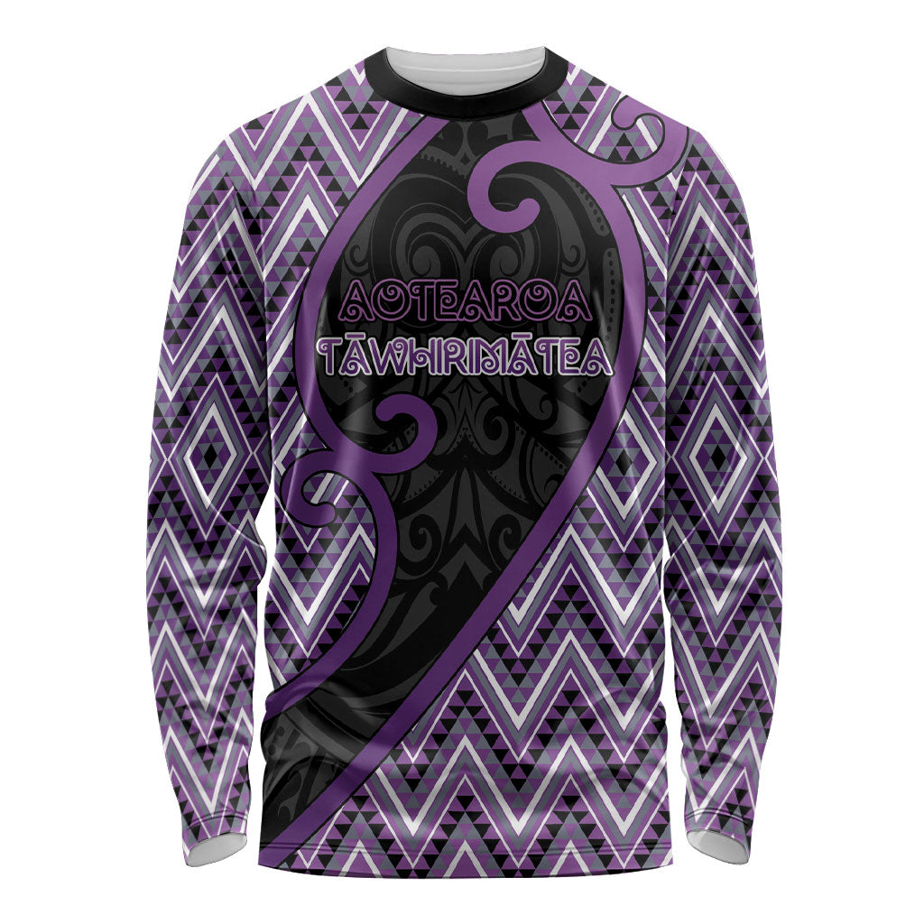 Custom Aotearoa Atua Tawhirimatea Long Sleeve Shirt God Of Storms Koru Patterns
