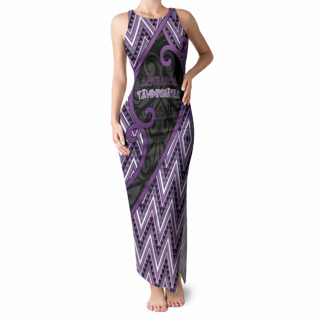 Custom Aotearoa Atua Tawhirimatea Tank Maxi Dress God Of Storms Koru Patterns
