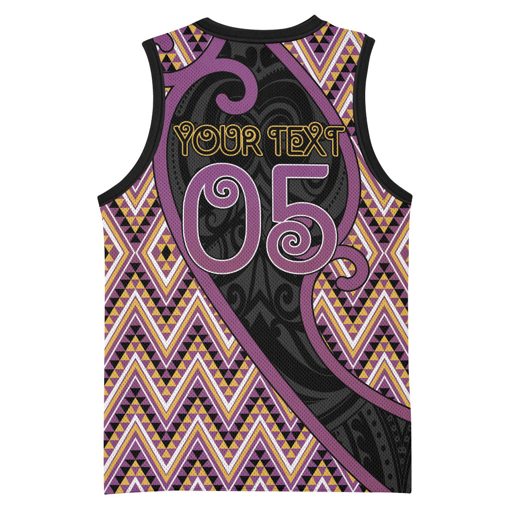 Custom Aotearoa Atua Rongomatane Basketball Jersey God Of Cultivated Foods Koru Patterns