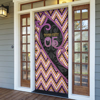 Custom Aotearoa Atua Rongomatane Door Cover God Of Cultivated Foods Koru Patterns