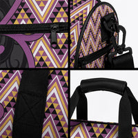 Aotearoa Atua Rongomatane Duffle Bag God Of Cultivated Foods Koru Patterns