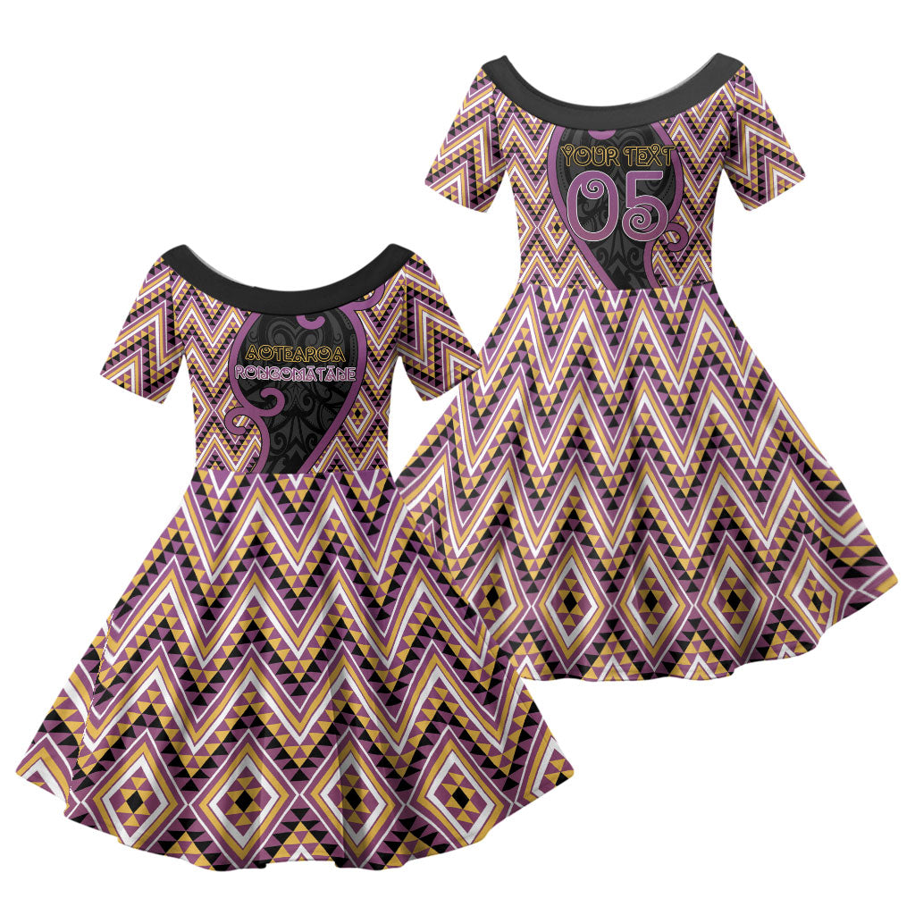 Custom Aotearoa Atua Rongomatane Family Matching Mermaid Dress and Hawaiian Shirt God Of Cultivated Foods Koru Patterns