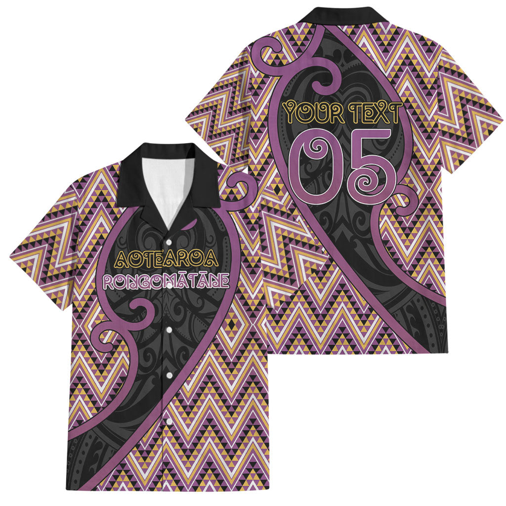 Custom Aotearoa Atua Rongomatane Family Matching Off The Shoulder Long Sleeve Dress and Hawaiian Shirt God Of Cultivated Foods Koru Patterns