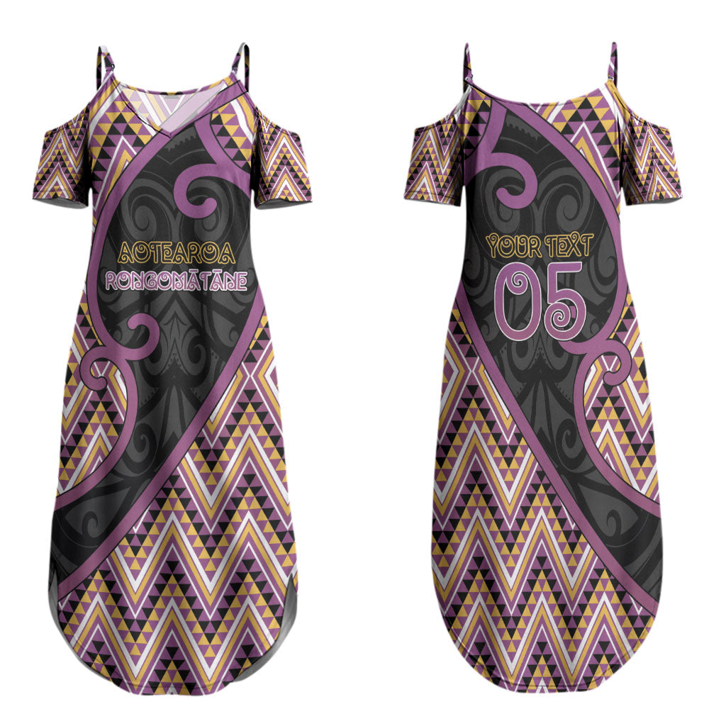 Custom Aotearoa Atua Rongomatane Family Matching Summer Maxi Dress and Hawaiian Shirt God Of Cultivated Foods Koru Patterns