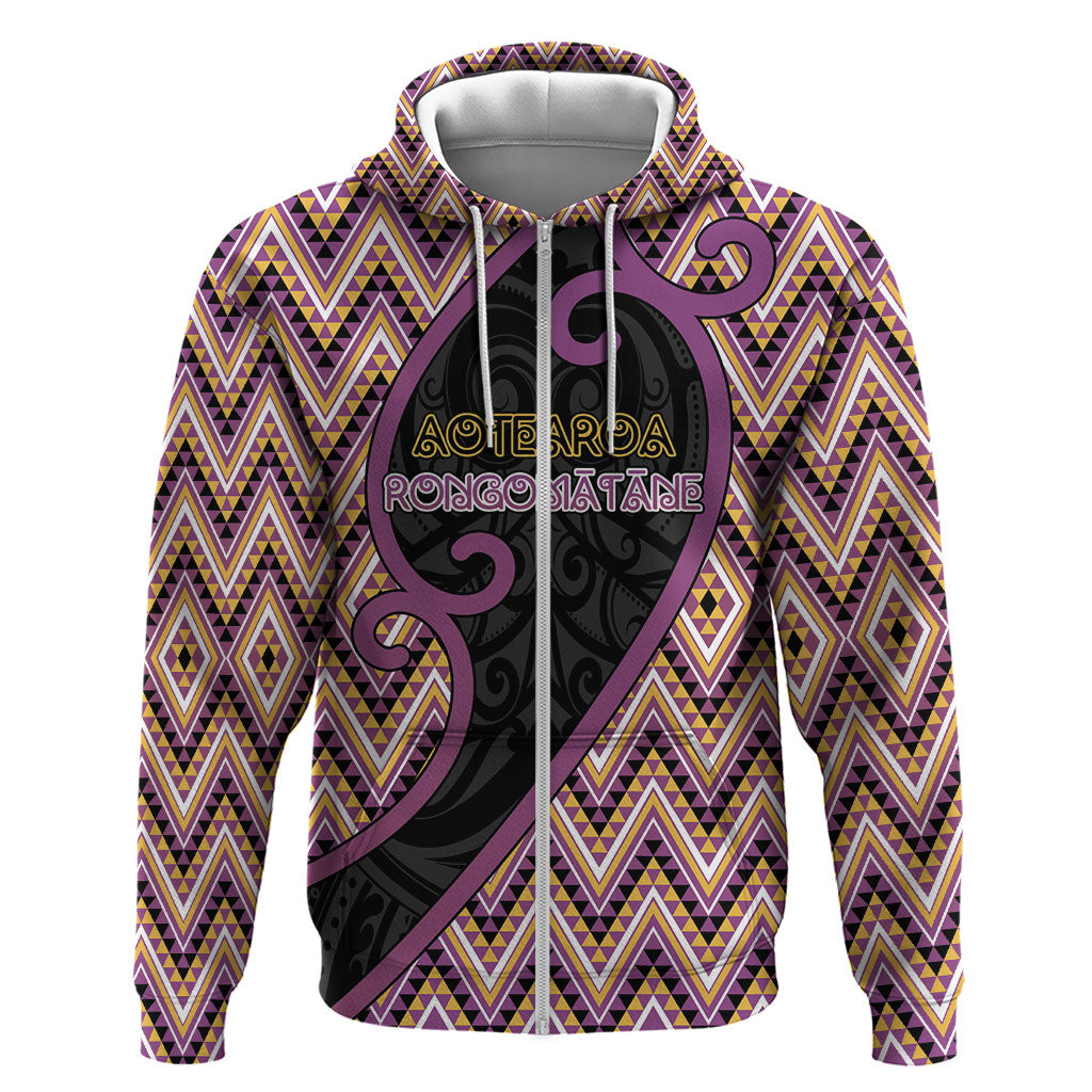 Custom Aotearoa Atua Rongomatane Hoodie God Of Cultivated Foods Koru Patterns