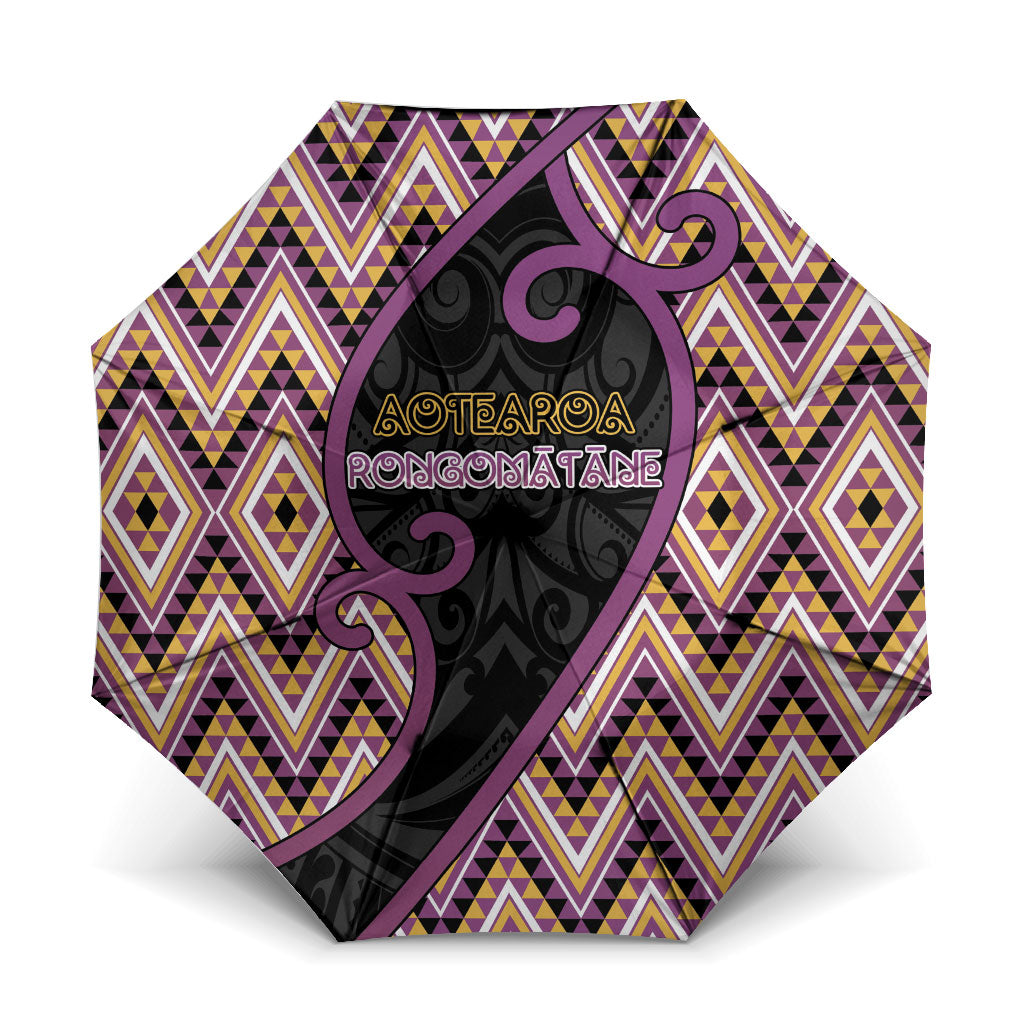 Aotearoa Atua Rongomatane Umbrella God Of Cultivated Foods Koru Patterns