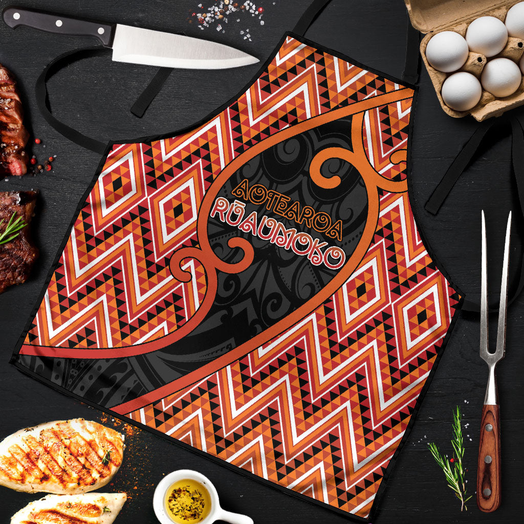 Aotearoa Atua Ruaumoko Apron God Of Volcanoes Koru Patterns