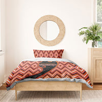 Aotearoa Atua Ruaumoko Bedding Set God Of Volcanoes Koru Patterns