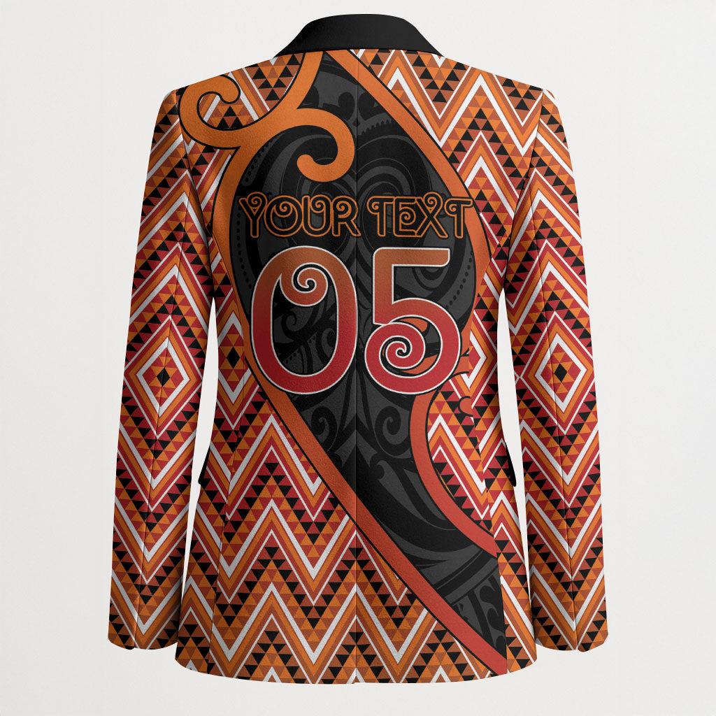 Custom Aotearoa Atua Ruaumoko Blazer God Of Volcanoes Koru Patterns