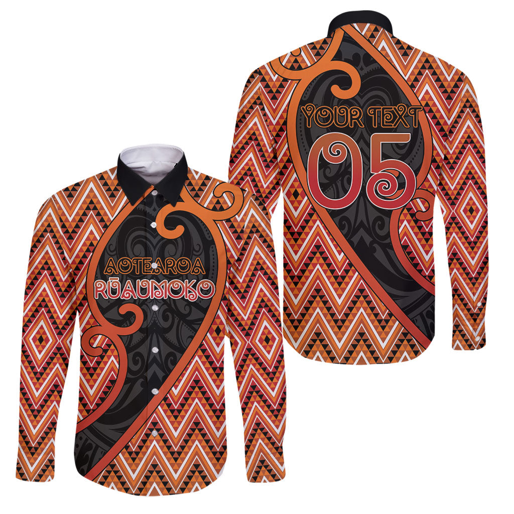 Custom Aotearoa Atua Ruaumoko Family Matching Off Shoulder Maxi Dress and Hawaiian Shirt God Of Volcanoes Koru Patterns