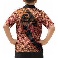 Custom Aotearoa Atua Ruaumoko Hawaiian Shirt God Of Volcanoes Koru Patterns