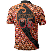 Custom Aotearoa Atua Ruaumoko Polo Shirt God Of Volcanoes Koru Patterns