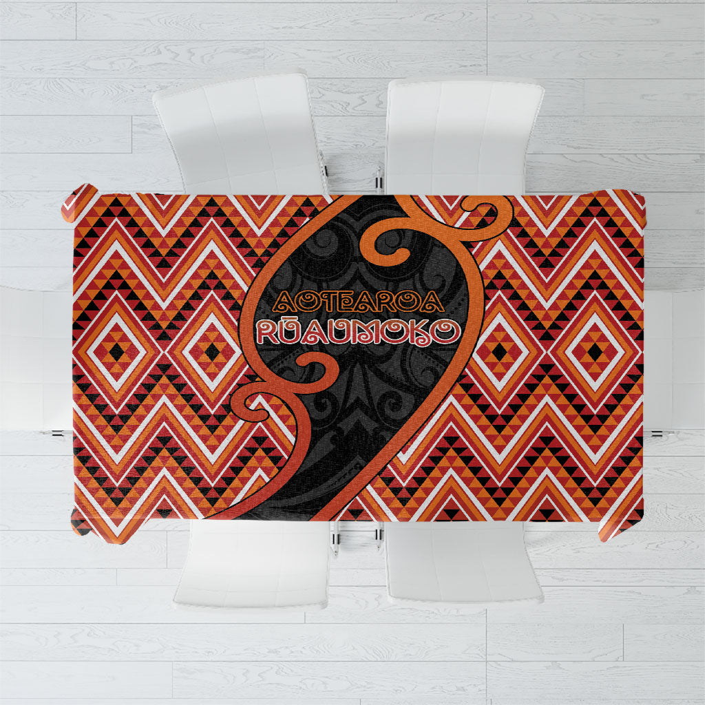 Aotearoa Atua Ruaumoko Tablecloth God Of Volcanoes Koru Patterns
