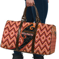 Aotearoa Atua Ruaumoko Travel Bag God Of Volcanoes Koru Patterns