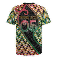 Custom Aotearoa Atua Maui Rugby Jersey Demigod Hero And Trickster Koru Patterns