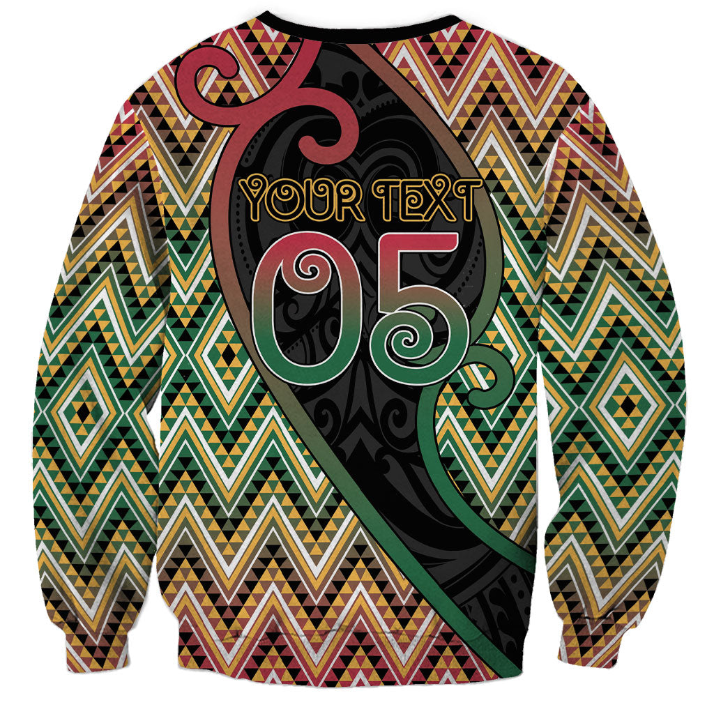 Custom Aotearoa Atua Maui Sweatshirt Demigod Hero And Trickster Koru Patterns