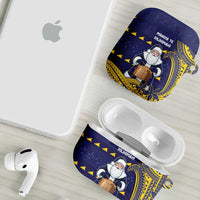 Tokelau Christmas AirPods Case Santa With Tuluma Xmas Tribal Waves - Polynesian Pride