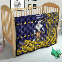 Tokelau Christmas Quilt Santa With Tuluma Xmas Tribal Waves - Polynesian Pride