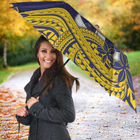 Tokelau Christmas Umbrella Santa With Tuluma Xmas Tribal Waves - Polynesian Pride