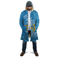 Tuvalu Christmas Cloak Dolphins Santa Xmas Tribal Waves - Polynesian Pride