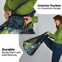 Tuvalu Grocery Bag Dolphin On The Waves