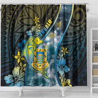 Tuvalu Shower Curtain Dolphin On The Waves