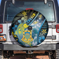 Tuvalu Spare Tire Cover Dolphin On The Waves