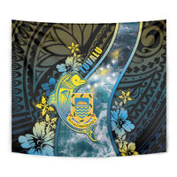 Tuvalu Tapestry Dolphin On The Waves