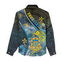 Personalised Tuvalu Women Casual Shirt Dolphin On The Waves