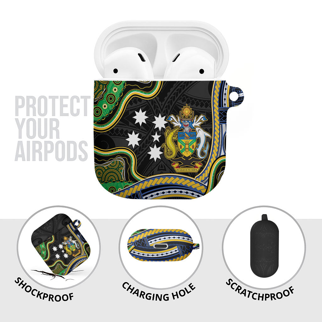 South Sea Islanders And Solomon Islands AirPods Case Solomons Coat Of Arms And Southern Cross DT05 - Polynesian Pride