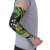 South Sea Islanders And Solomon Islands Arm Sleeves Solomons Coat Of Arms And Southern Cross DT05 - Polynesian Pride