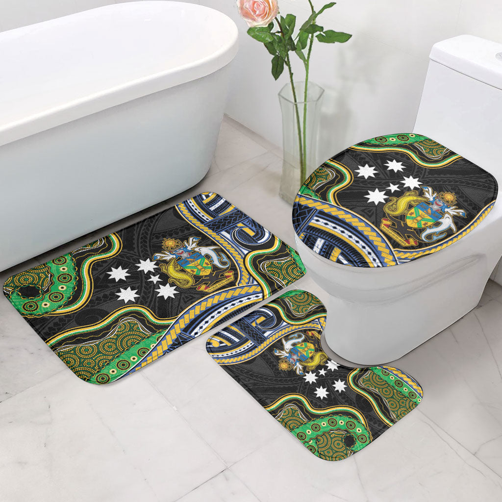 South Sea Islanders And Solomon Islands Bathroom Set Solomons Coat Of Arms And Southern Cross DT05 - Polynesian Pride