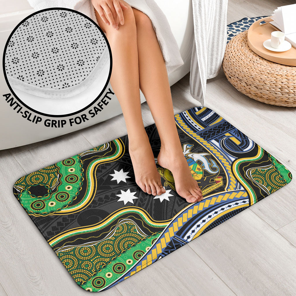 South Sea Islanders And Solomon Islands Bathroom Set Solomons Coat Of Arms And Southern Cross DT05 - Polynesian Pride